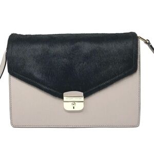 Kate Spade SAYRA Hyde Place Pebbled Leather/Calf Hair Crossbody Bag Messenger